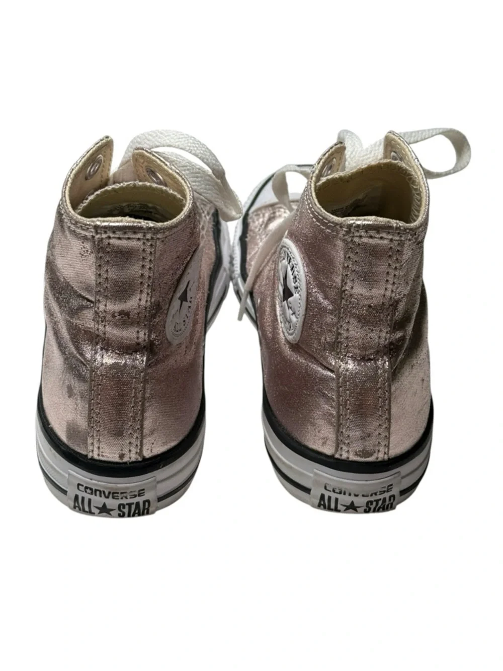 Converse ✪ Chuck Taylor All Star Hi Metallic Sneaker ✪ Rose Quartz ✪ 3 EU35 5M